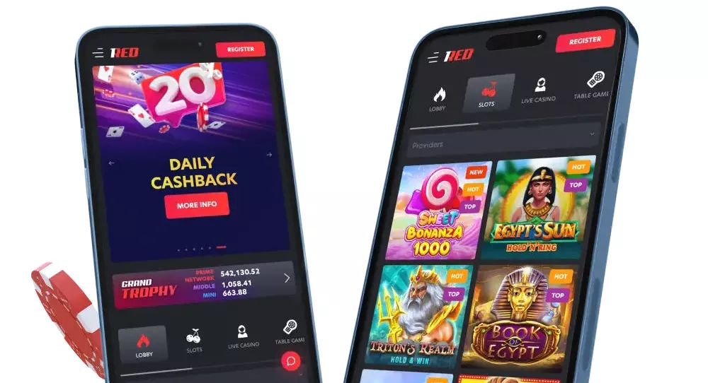 1Red Casino App Screenshot